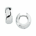 Sterling Silver 12.75 mm Hinged Earring